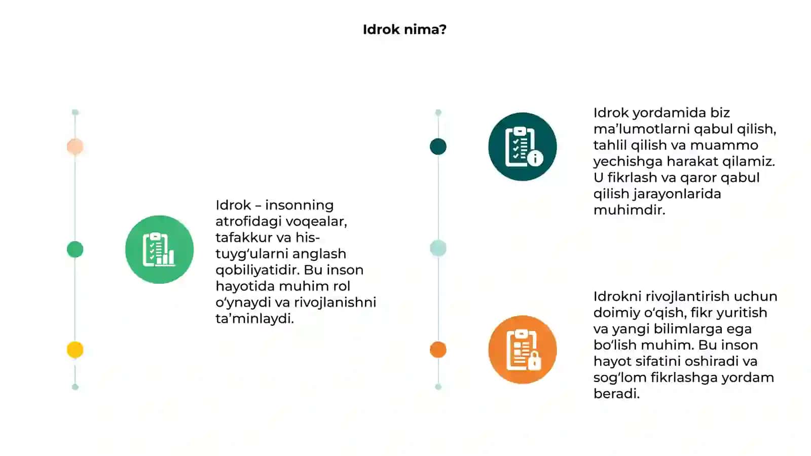Idrok haqida tushuncha 3