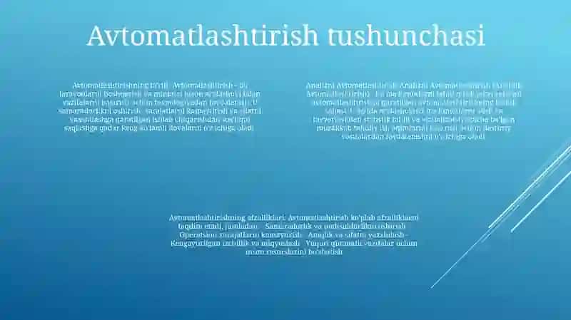 AnalizniAvtomatlashtirish 3
