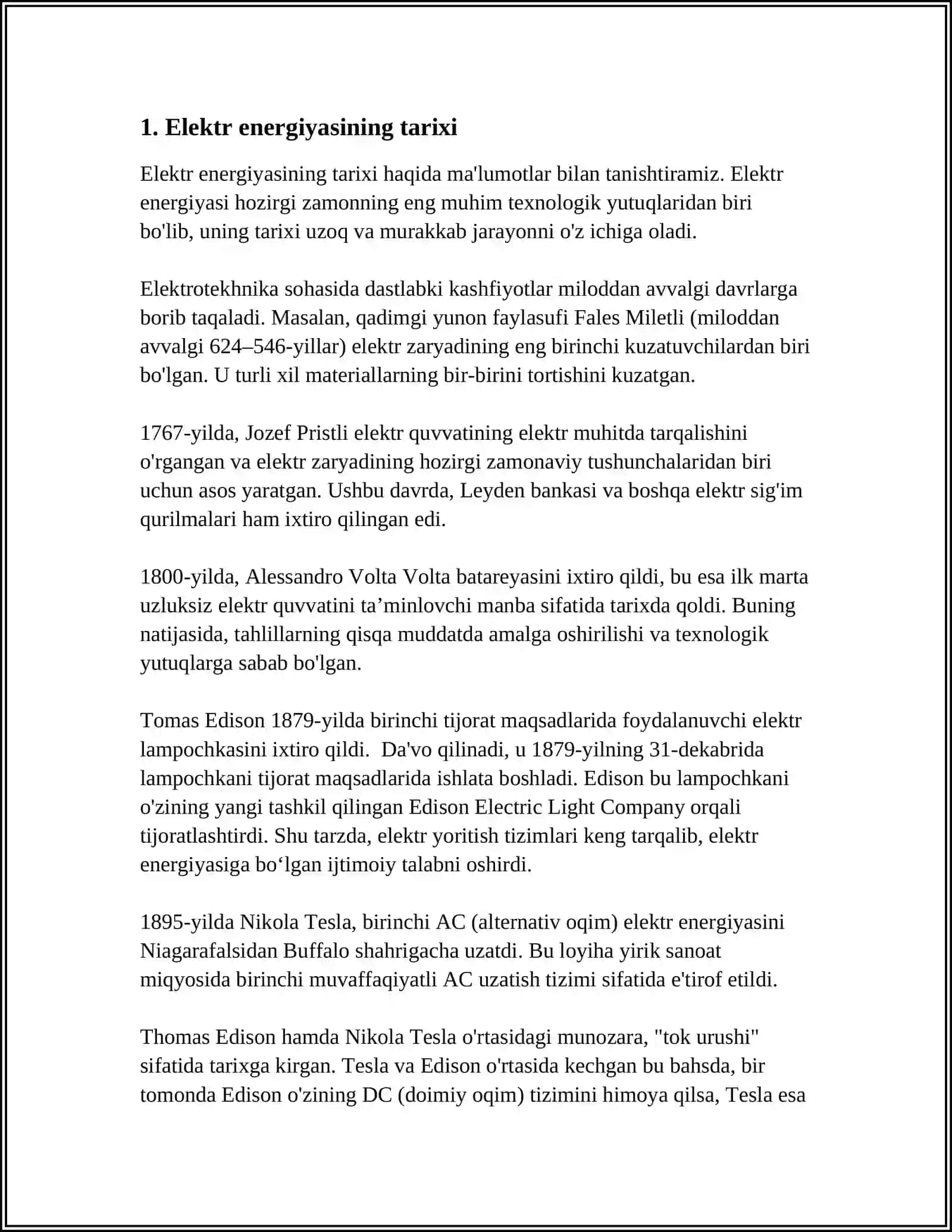 ELECTRIC POWER AND ENERGY 3