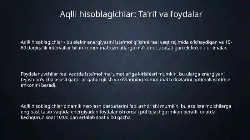 Smart hisoblagichlarning afzalliklari 3