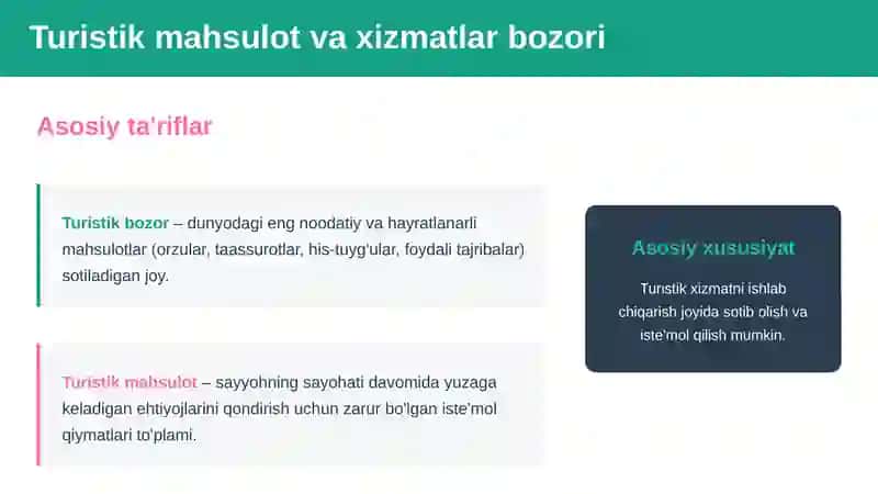 Turistik mahsulot va xizmatlarni loyihalashtirish 3