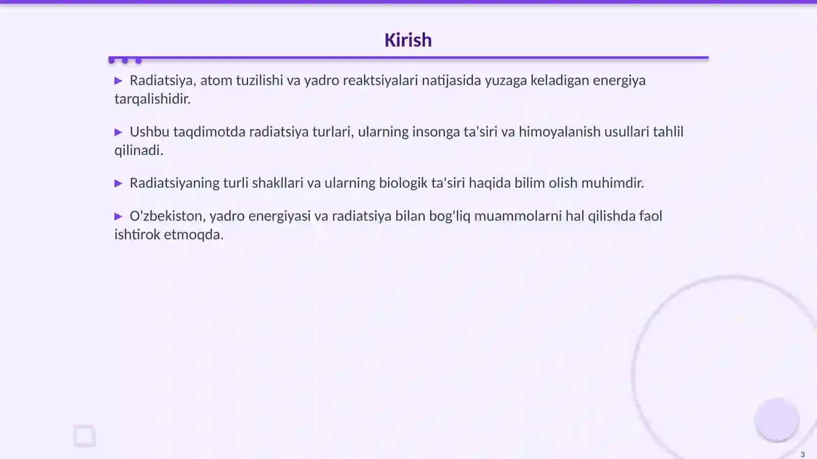 Radiatsiya Turlari va Insonga Ta'siri 3