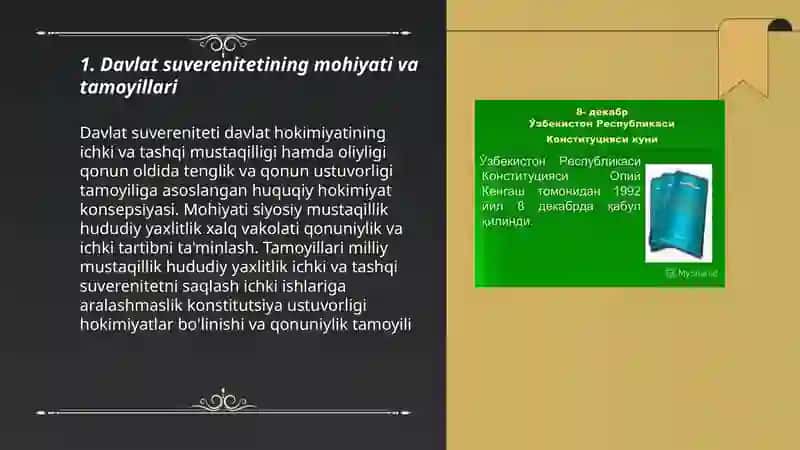 Davlat suveriniteti va konstitutsiya asoslari 3