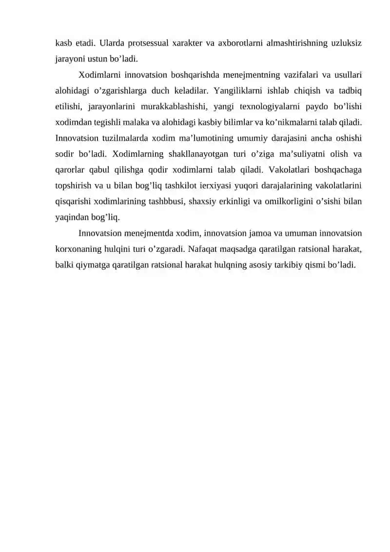 INNOVATSON VA STRATEGIK MENEJMENTNING MAZMUNI 3