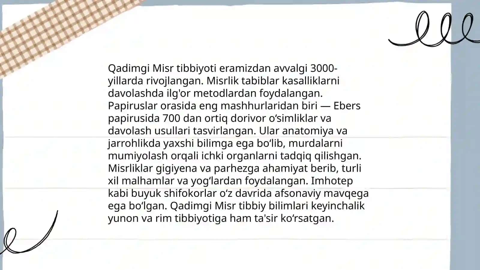 Qadimgi dunyo tibbiyoti tarixi 3