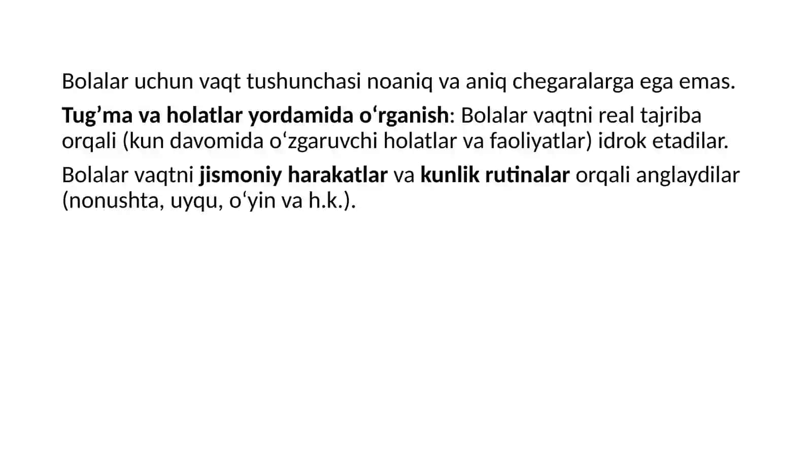 Vaqt haqida tushuncha 3