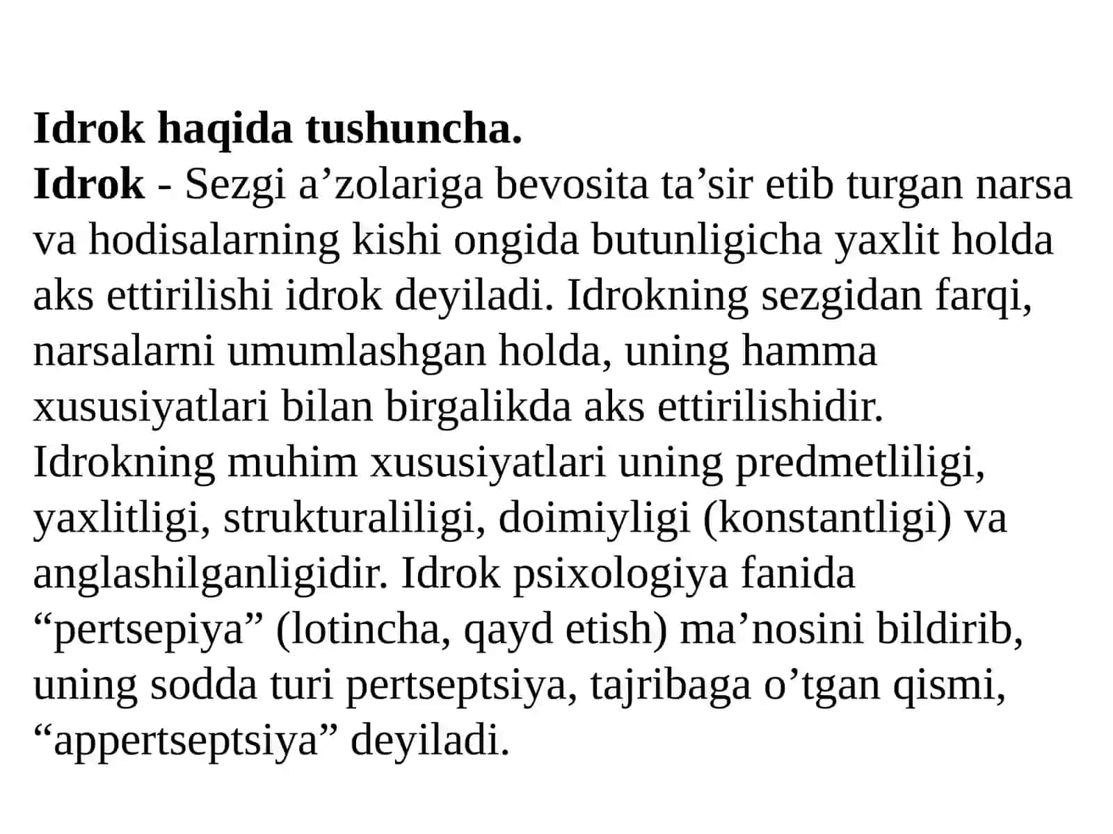 Idrok va kasbga yo’llash 3