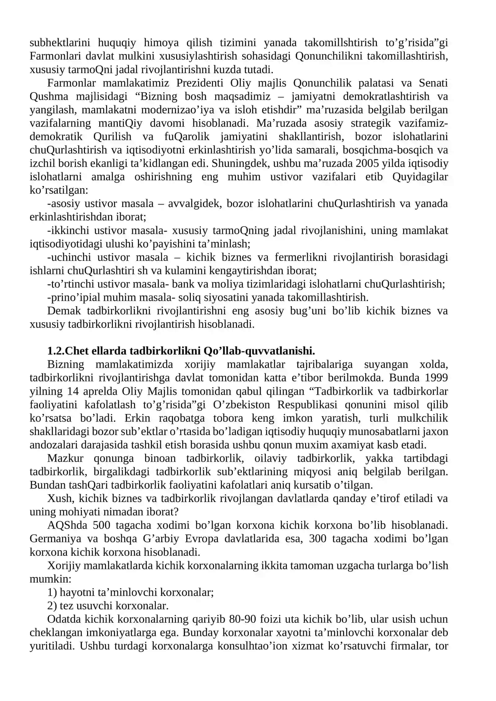 Tadbirkorlikning mohiyati 3