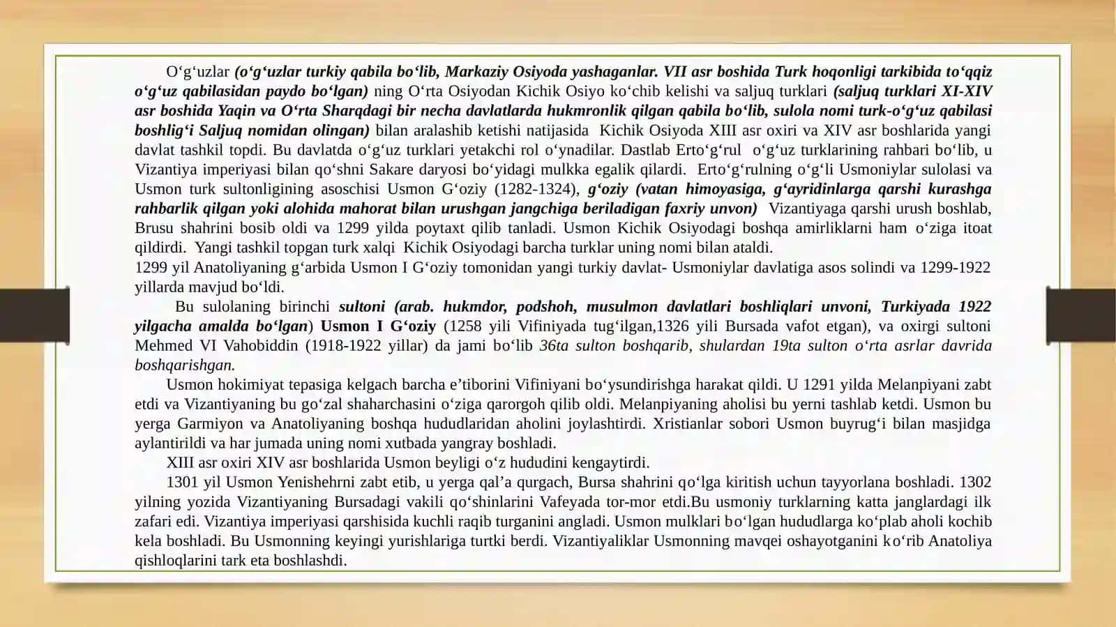 XI – XV ASRLARDA TURKIYA 3