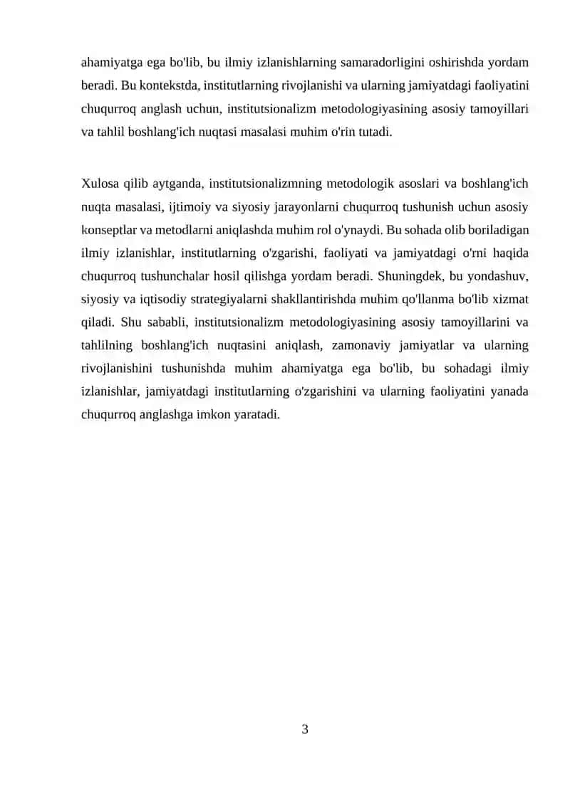 Institutsionalizm metodologiyasi 3