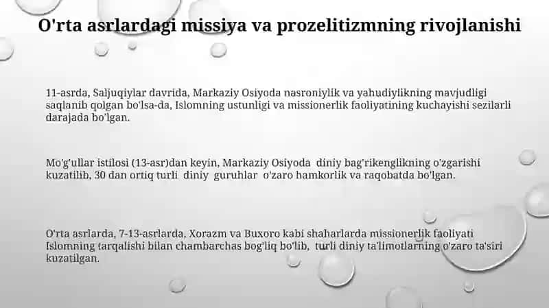 Missiya va Prozelitizm 3