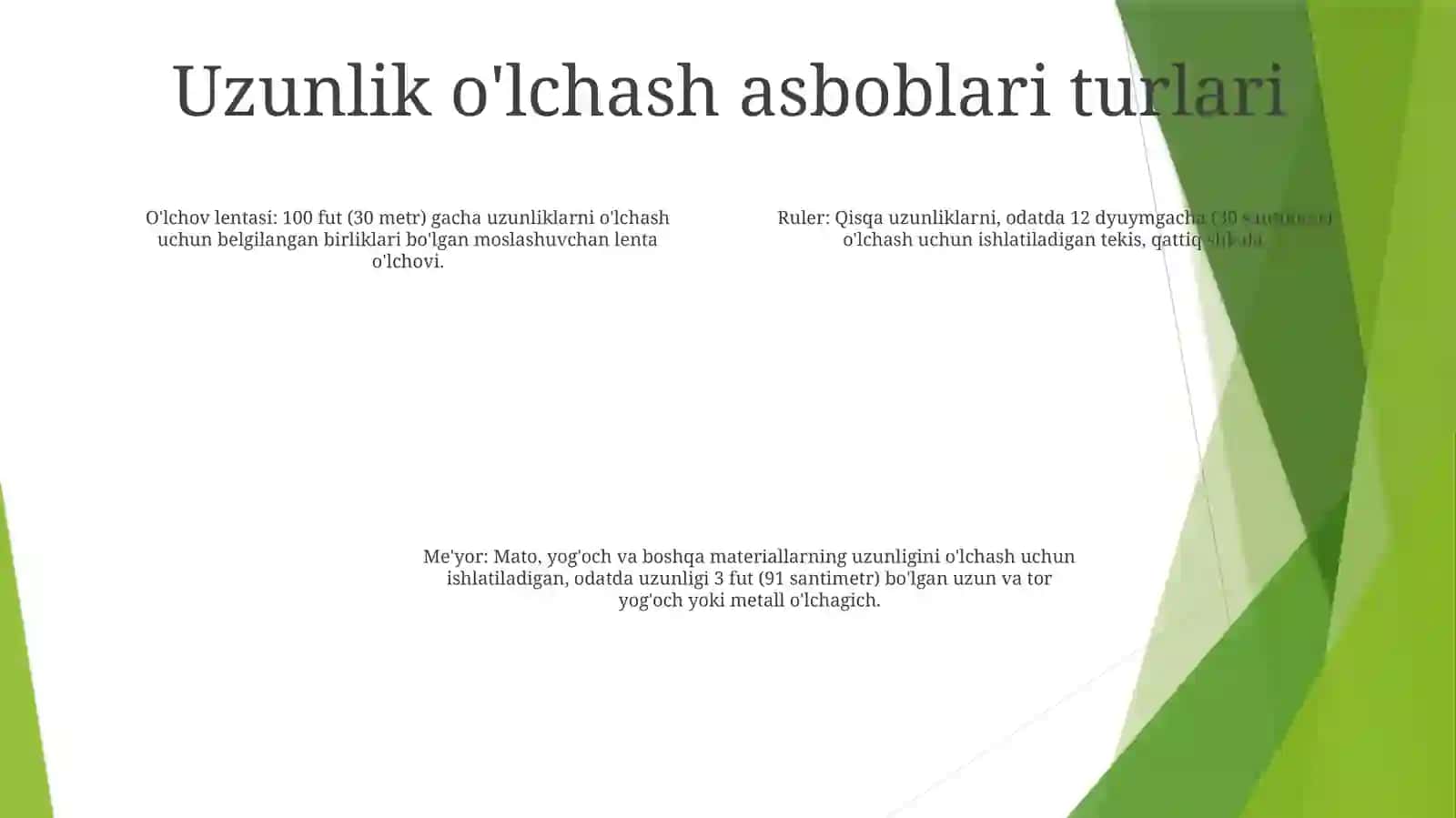 UzunlikO’LchashVositalari 3