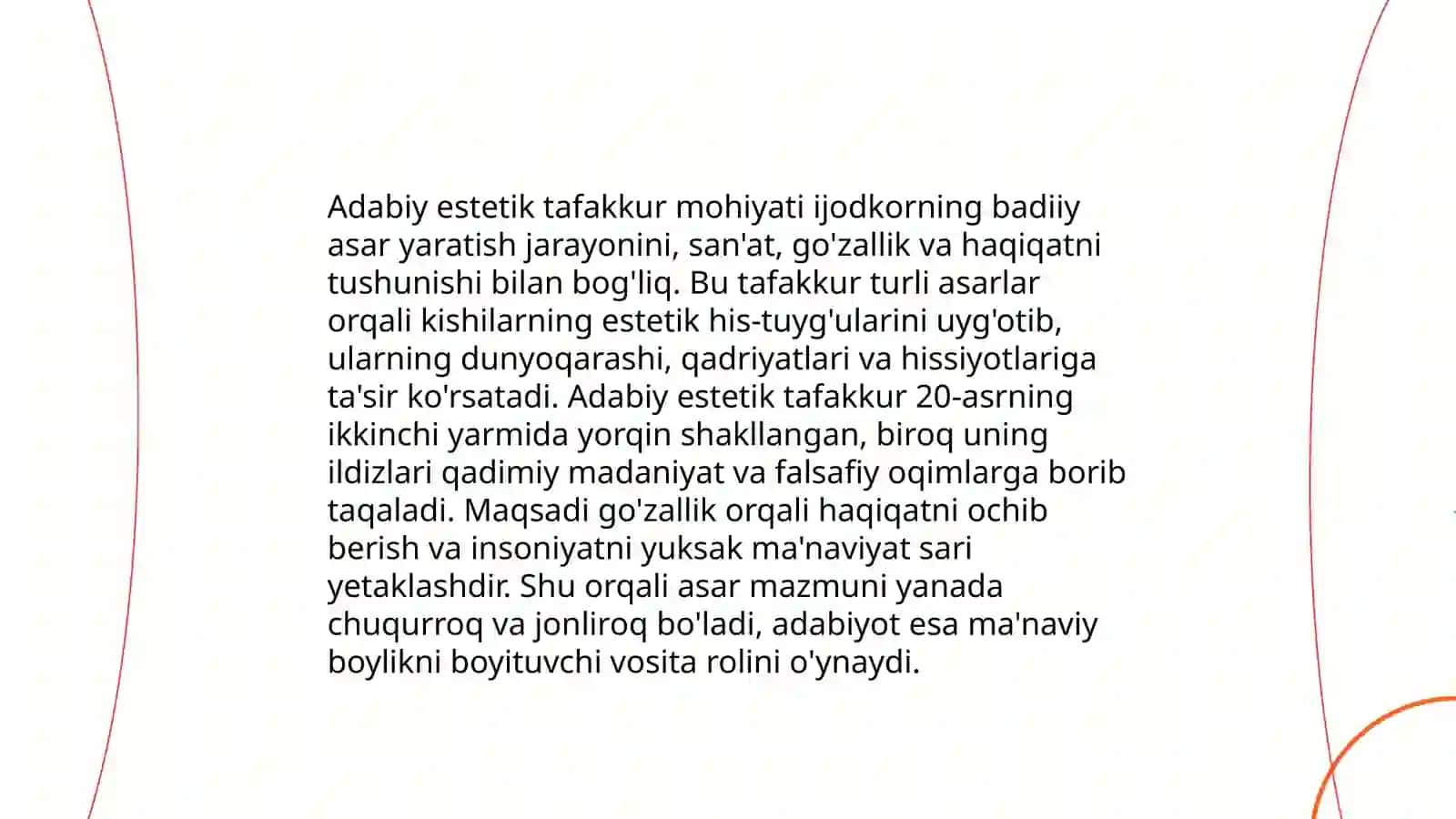 Adabiy estetik tafakkur tarixi kitobini o'qib o'rganish 3