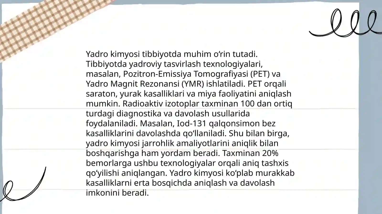 Yadro kimyosining tibbiyotdagi oʻrni 3
