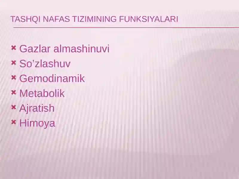 Nafas olish tizimi 3