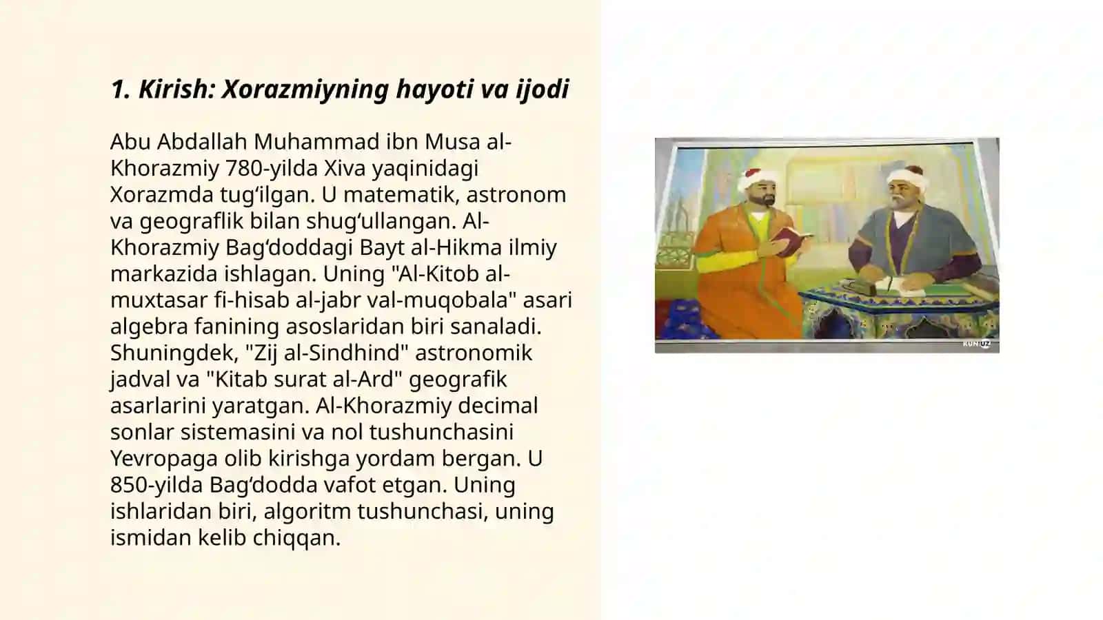 Xorazmiyning "Muhabbatnoma" asari 3