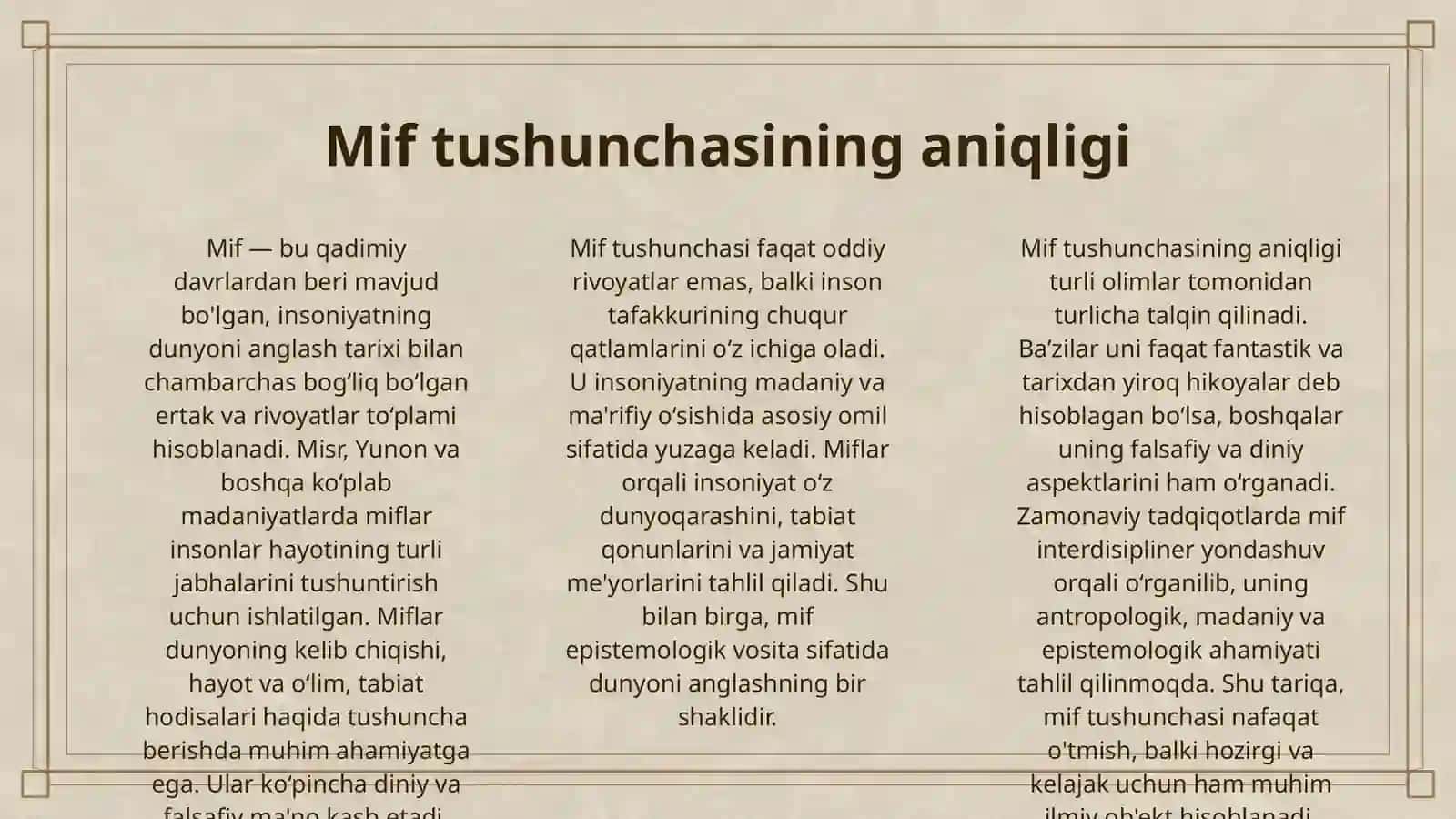 MIF, DIN FALSAFA VA FAN O'RTASIDAGI MUNOSABAT 3