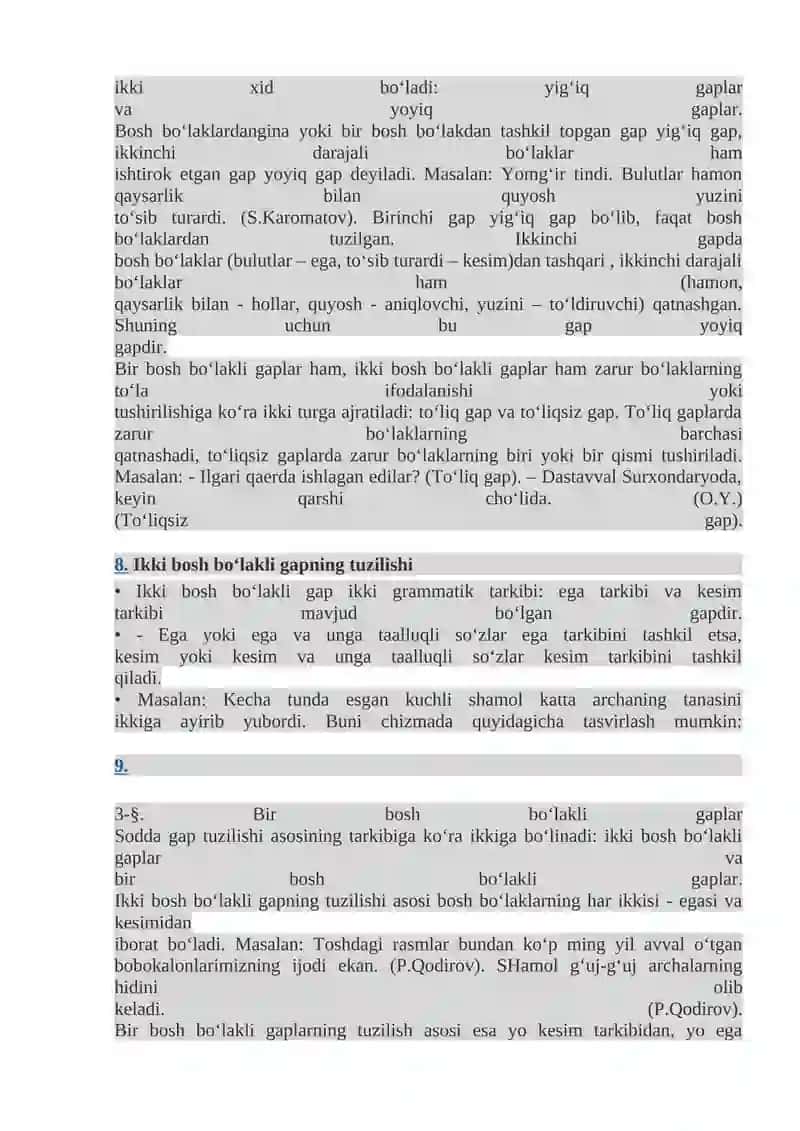 Gaplarning tuzilish jihatdan turlari 3