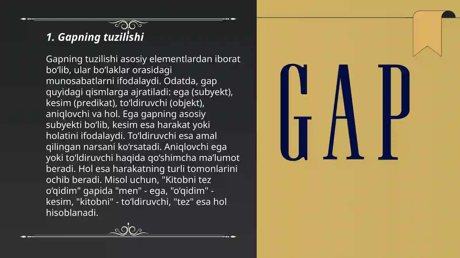 Gap turlari 3