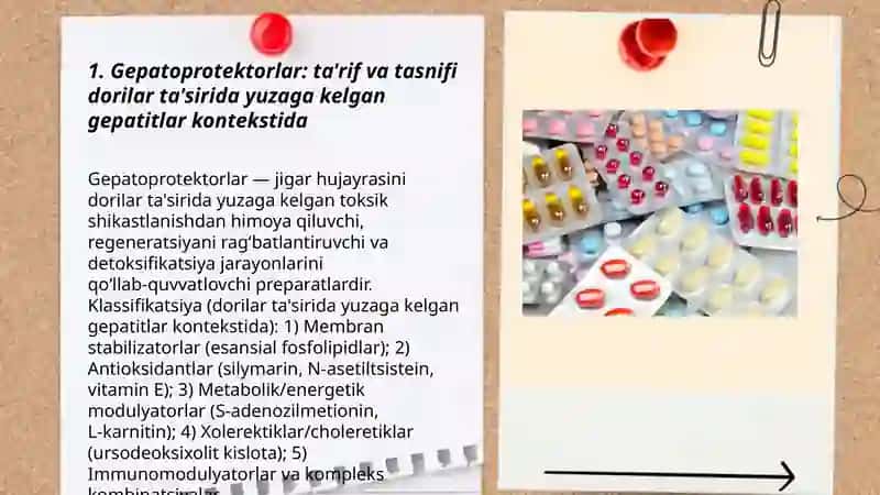 Gepatoprotektorlar: ta'rif va tasnifi 3