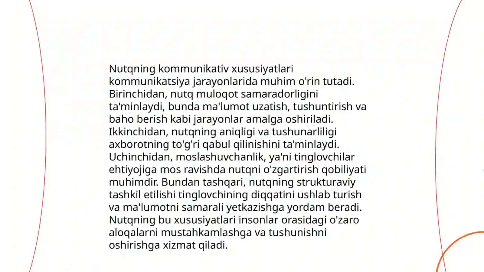 Nutqning kommunikativ belgilari 3