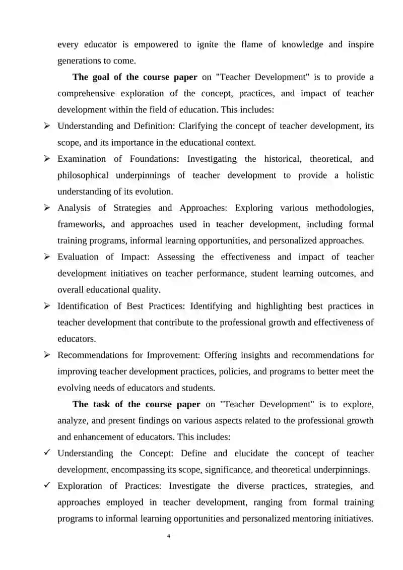 Teacher Development Course 3