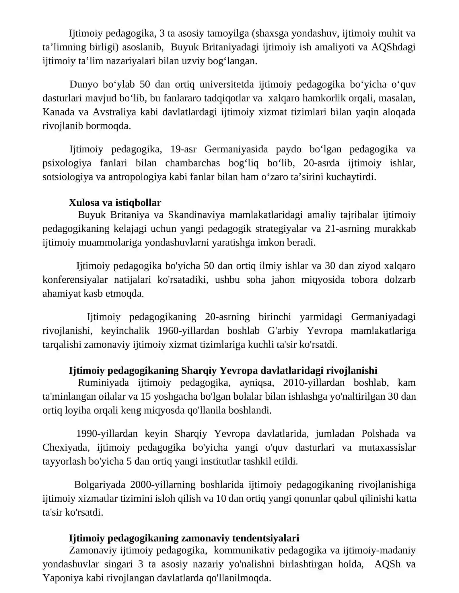 Xorijda ijtimoiy pedagogikaning rivojlanish tarixi 3