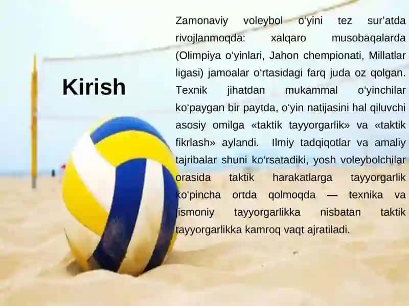 Zamonaviy voleybol o‘yini 3