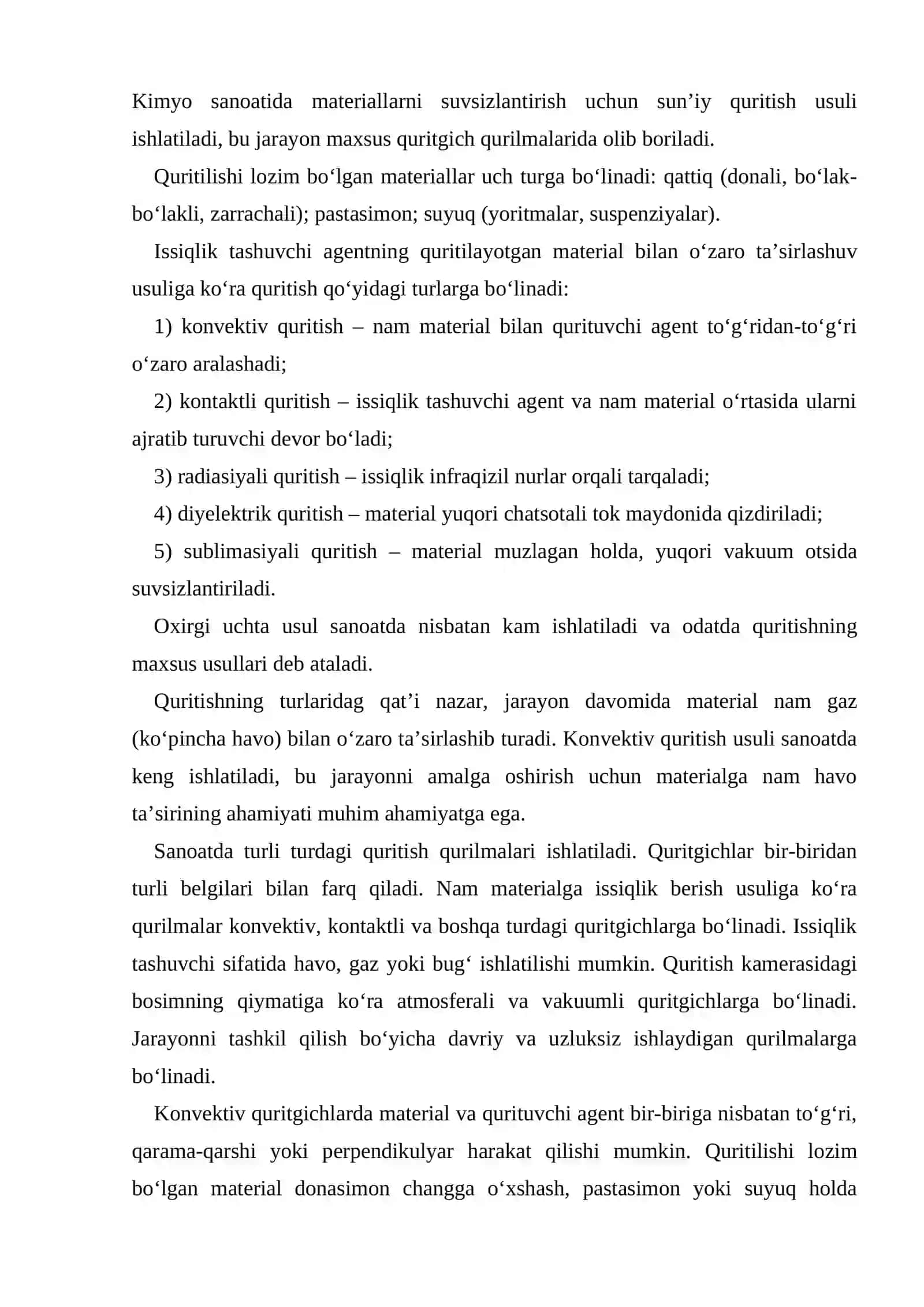 Nam materiallarni qurituvchi agentlar 3
