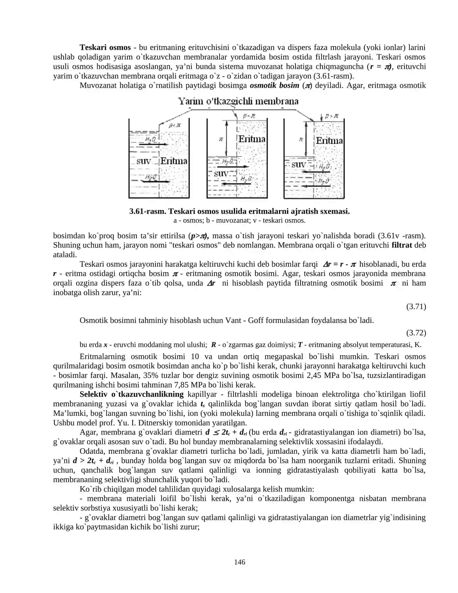 Teskari osmos va ultrafiltrlash 3