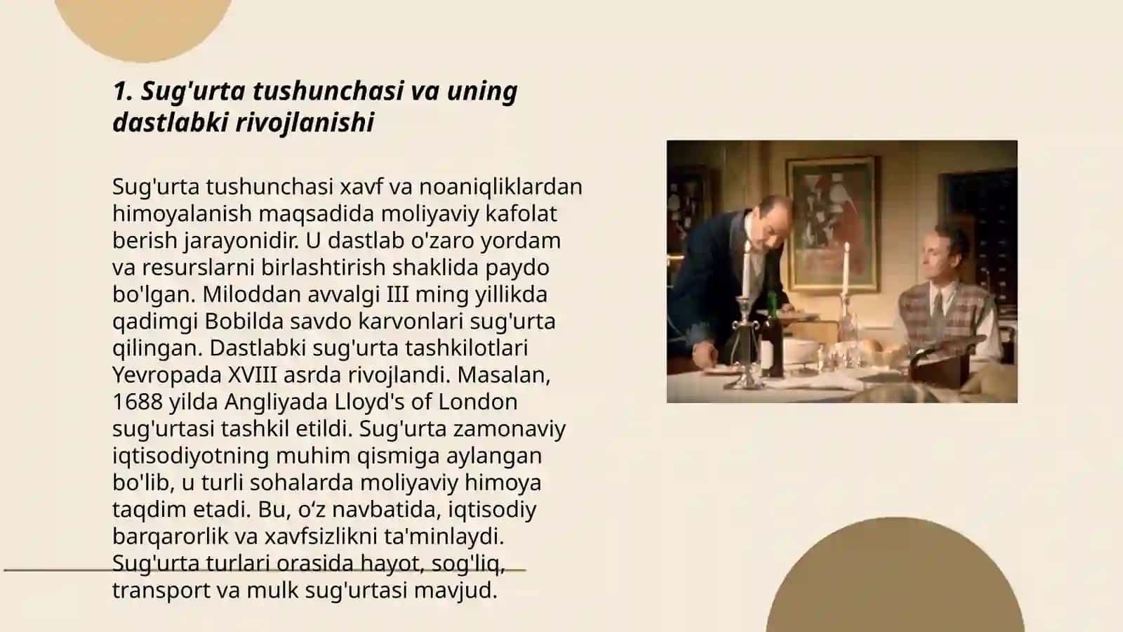Sug’urtaning kelib chiqish tarixi va uning nazariy ahamiyatlari 3