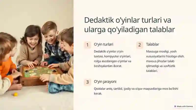 Dedaktik o'yinlar 3