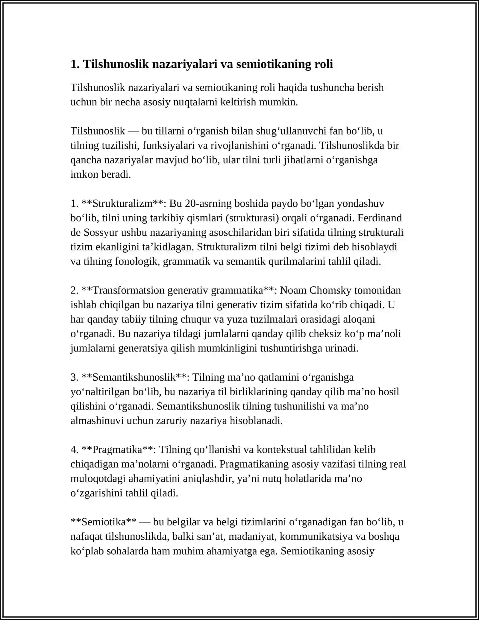 Tilshunoslik va semiotika 3