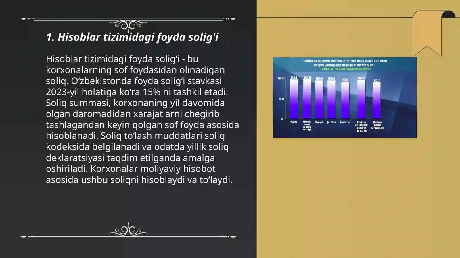 Hisoblar tizimidagi boshqa daromad ko'rsatgichlari 3