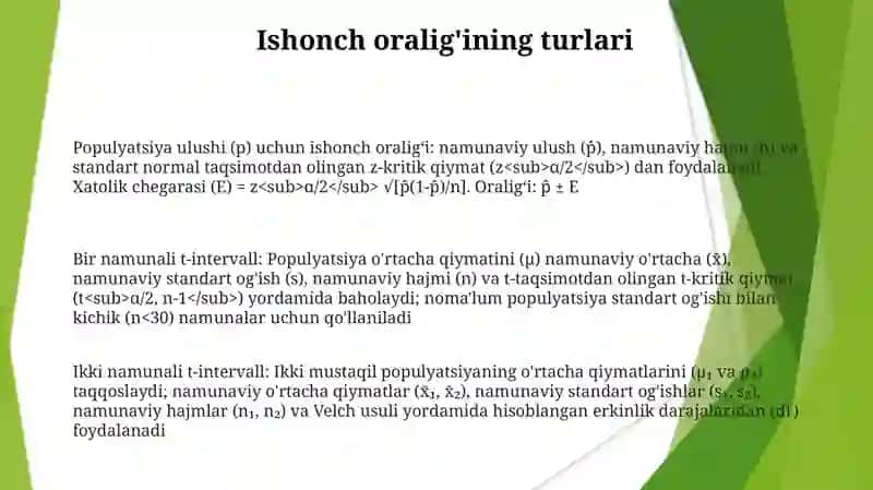 Ishonch Oralig'ini Talqinlash va Qo'llash 3