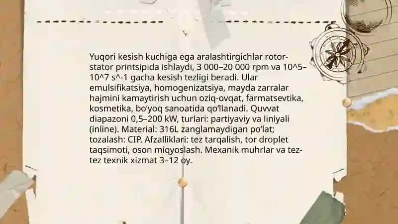Zamonaviy aralashtirish apparatlari 3
