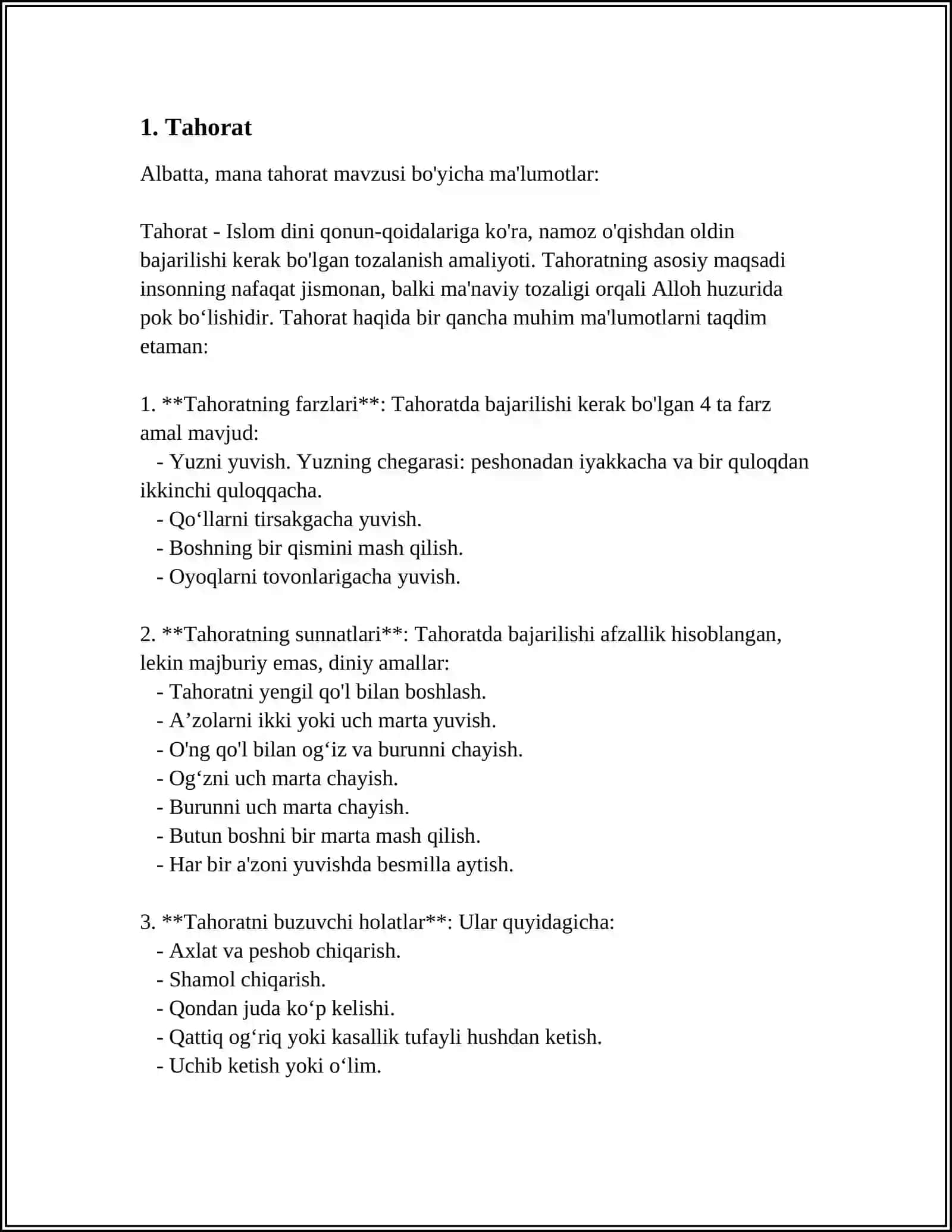 AL JOMI AS-SAHIH"DAGI HADISLARDAN NAMUNALAR TO'PLASH 3