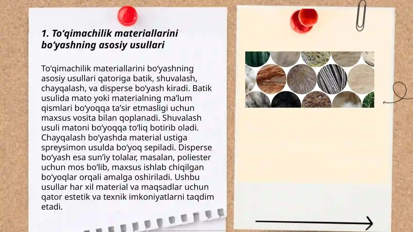 Toʻqimachilik materiallarini boʻyash texnologiyasi 3