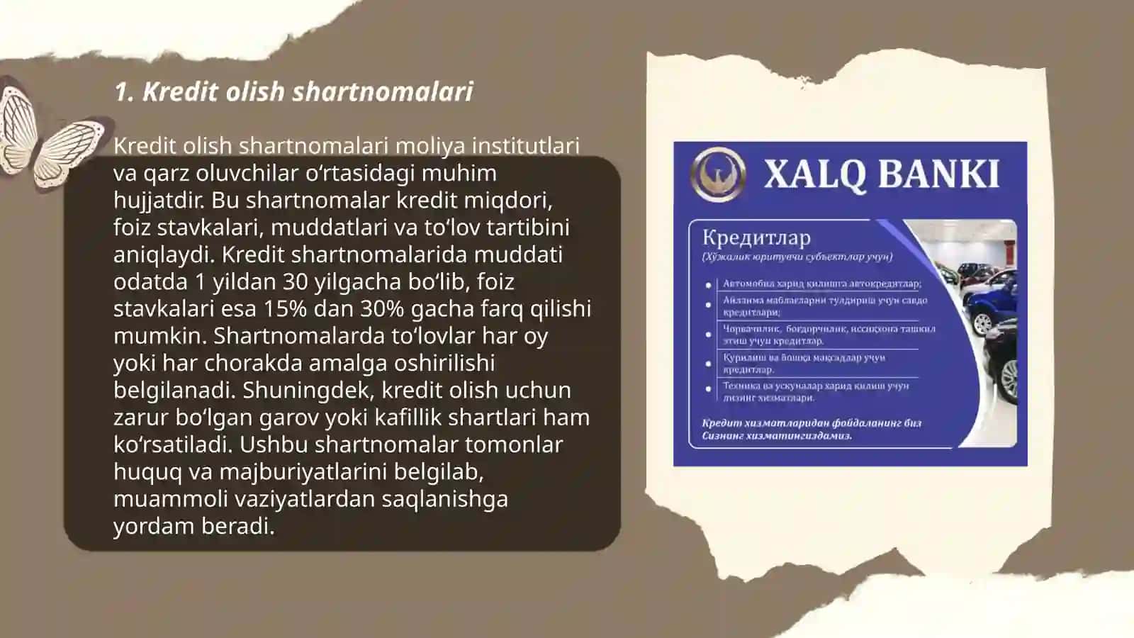 Kredit olish shartnomalari 3