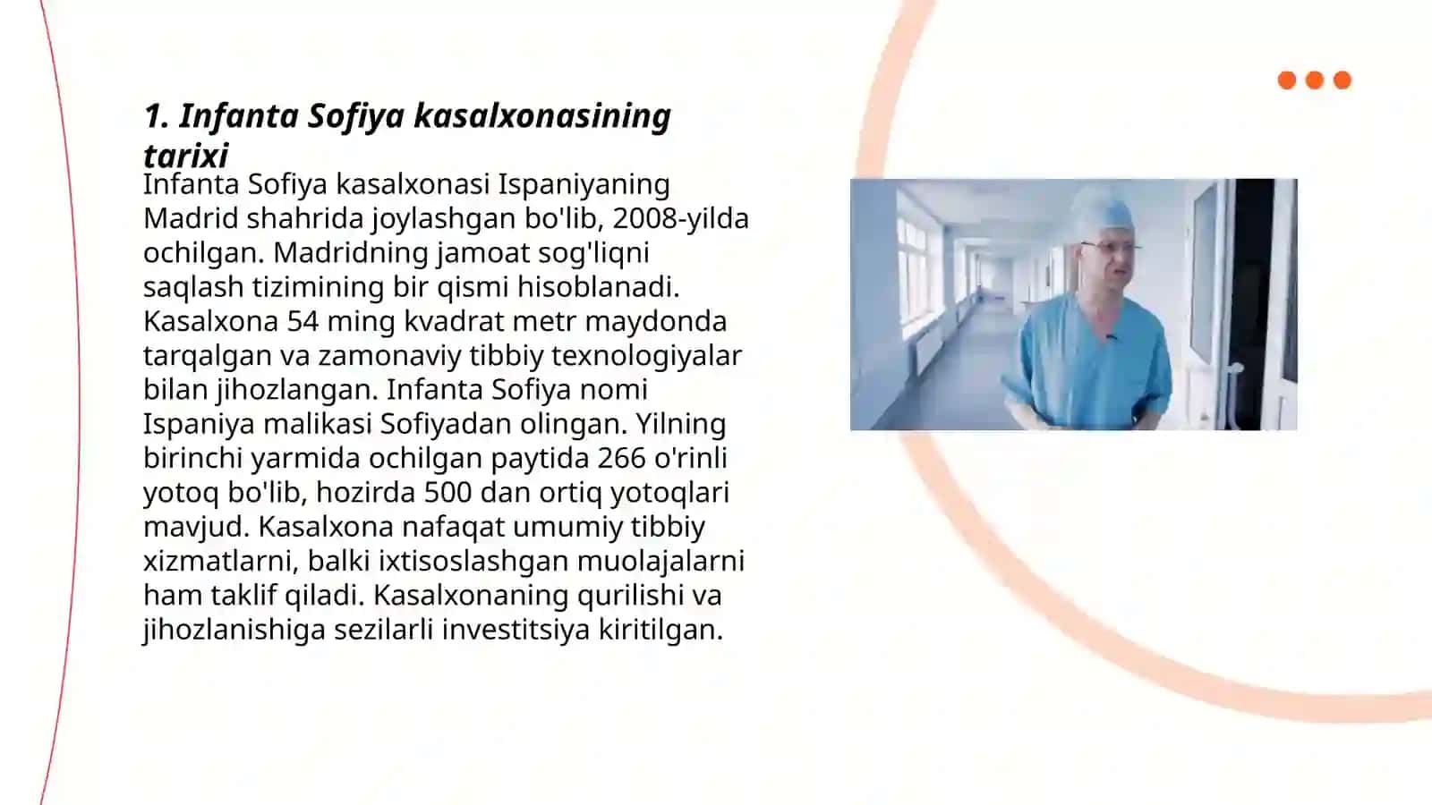 Ispaniyadagi Infanta Sofia kasalxonasi 3