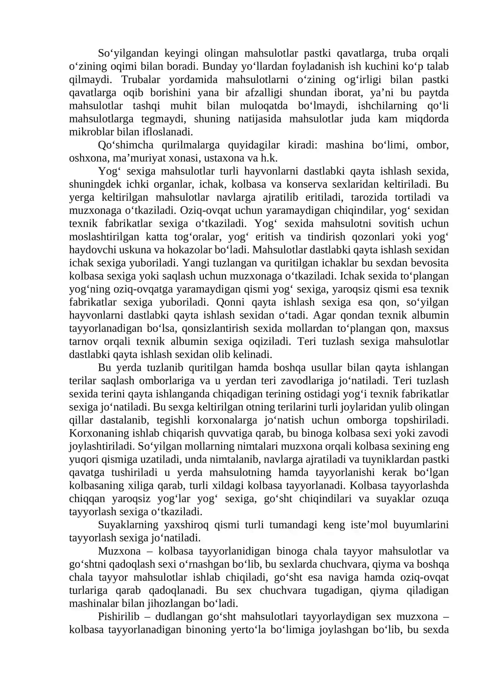 Go‘sht korxonasining tuzilishi 3