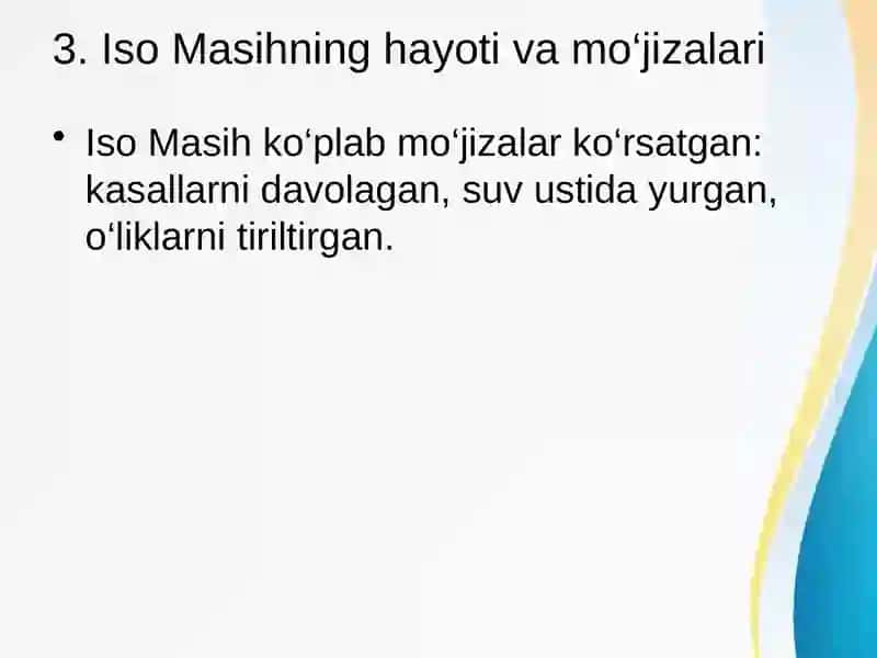 Xristianlik dinining paydo bo'lishi 3