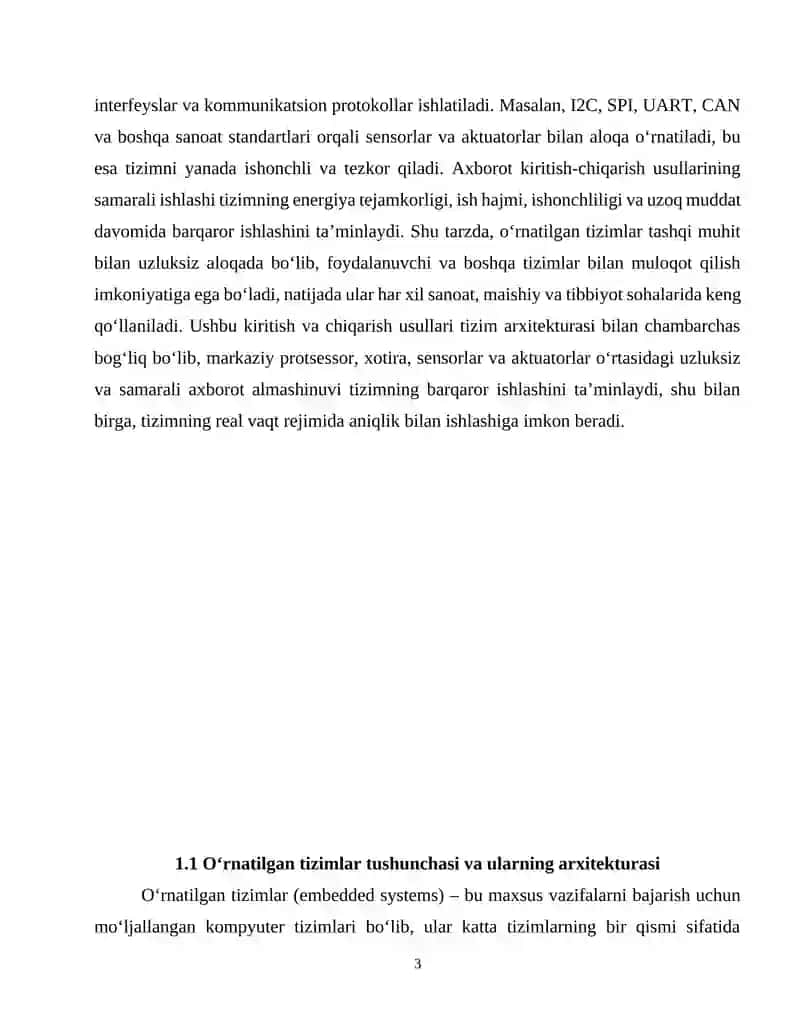 O‘RNATILGAN TIZIMLARDA AXBOROTLARNI KIRITISH-CHIQARISH USULLARI 3