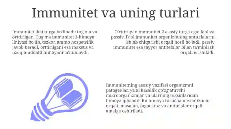 Immunitet va Mikroorganizmlar 3