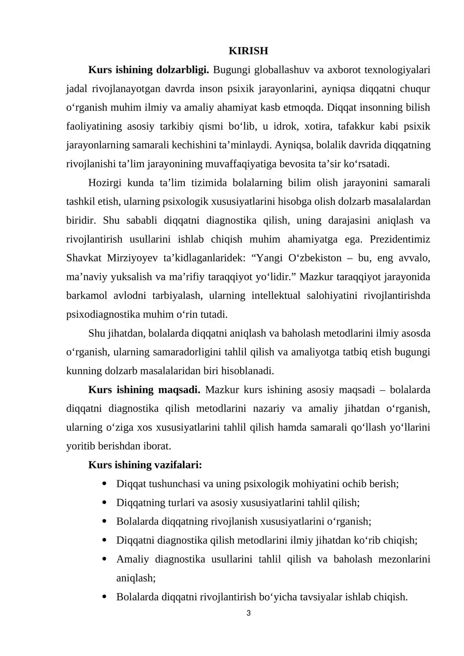 Diqqatni diagnostika qilish metodlari 3
