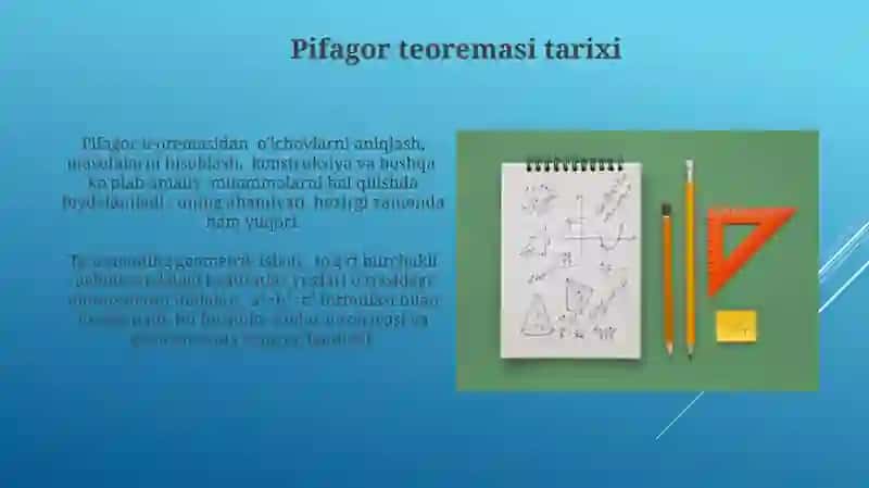 Pifagor va Fales teoremasi 3