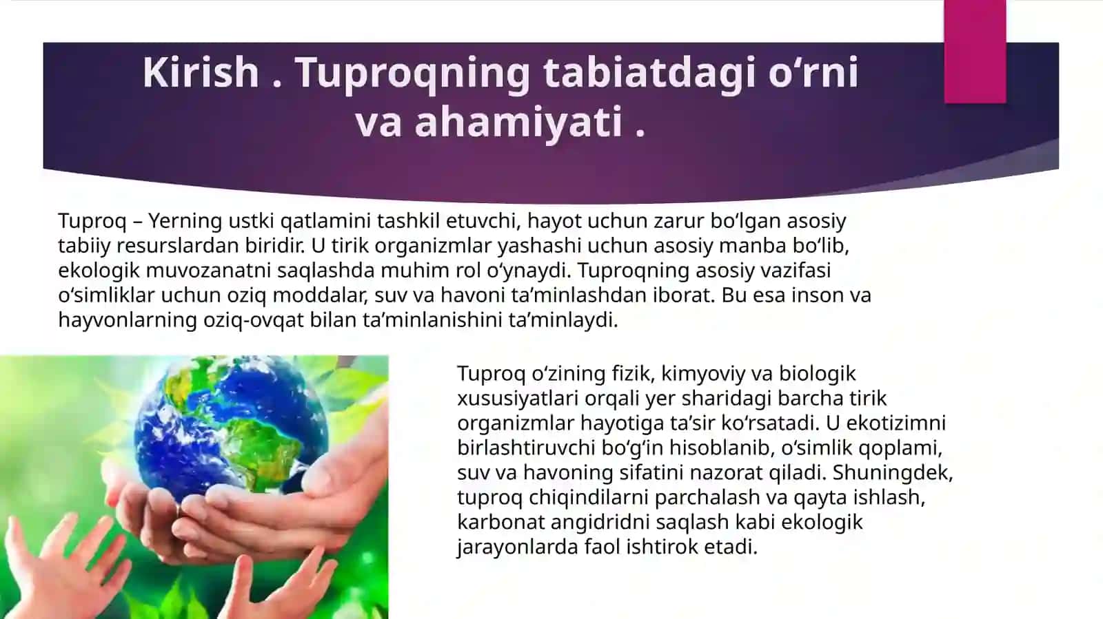 Tuproqning ifloslanishi va uni tozalash 3