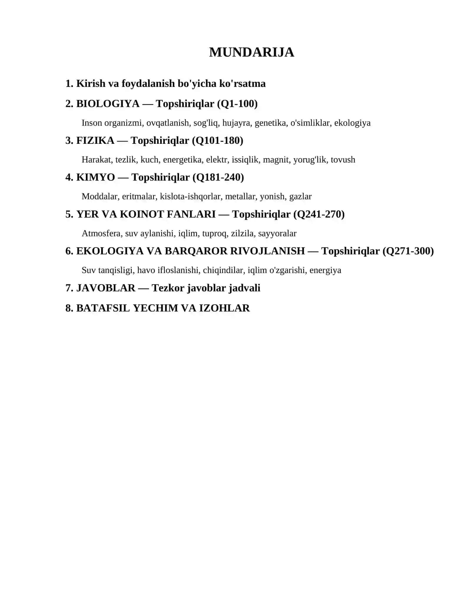 2026 ekologiya testlari 3