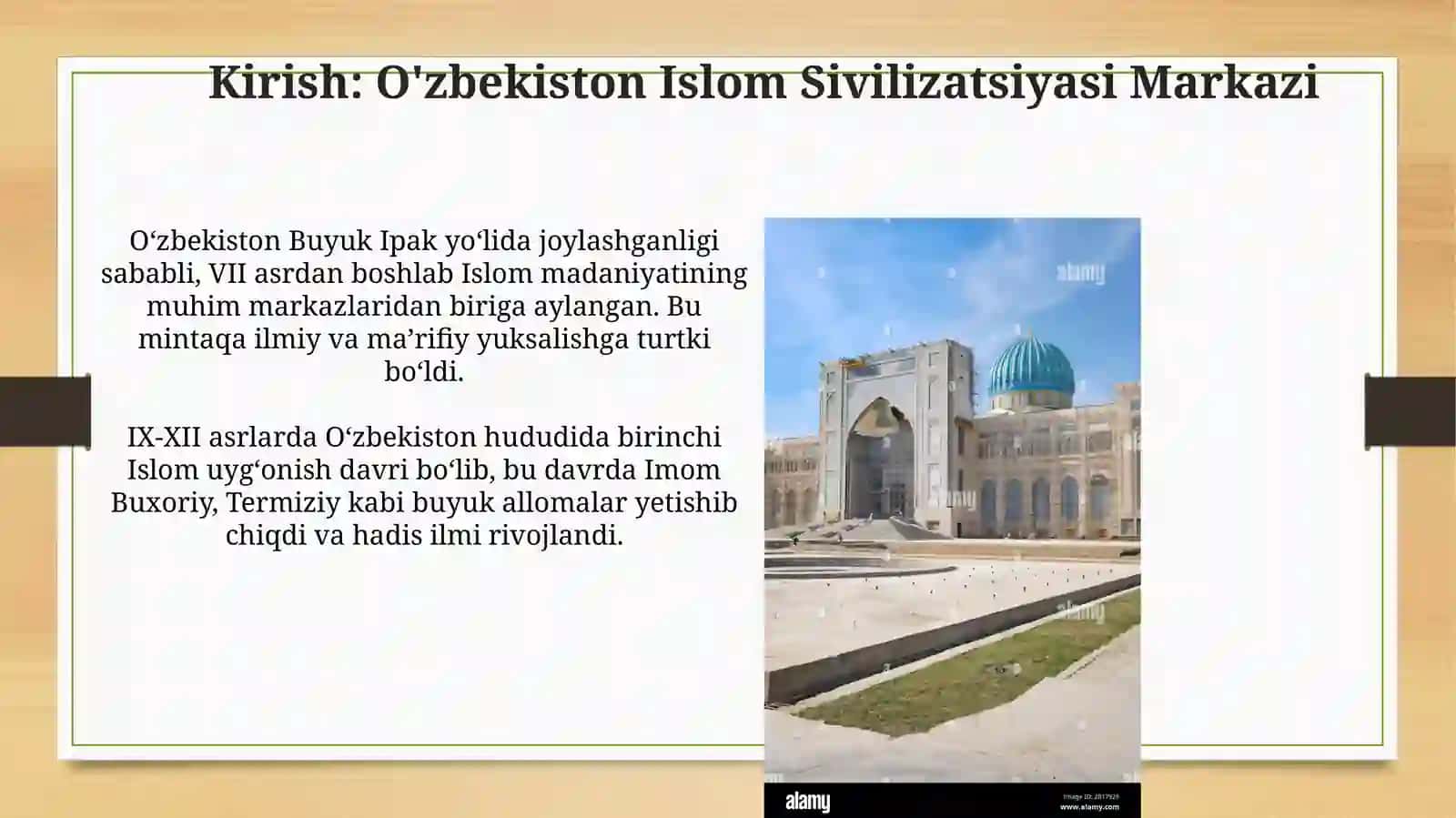 O‘zbekistondagi Islom sivilizatsiyamarkazi 3