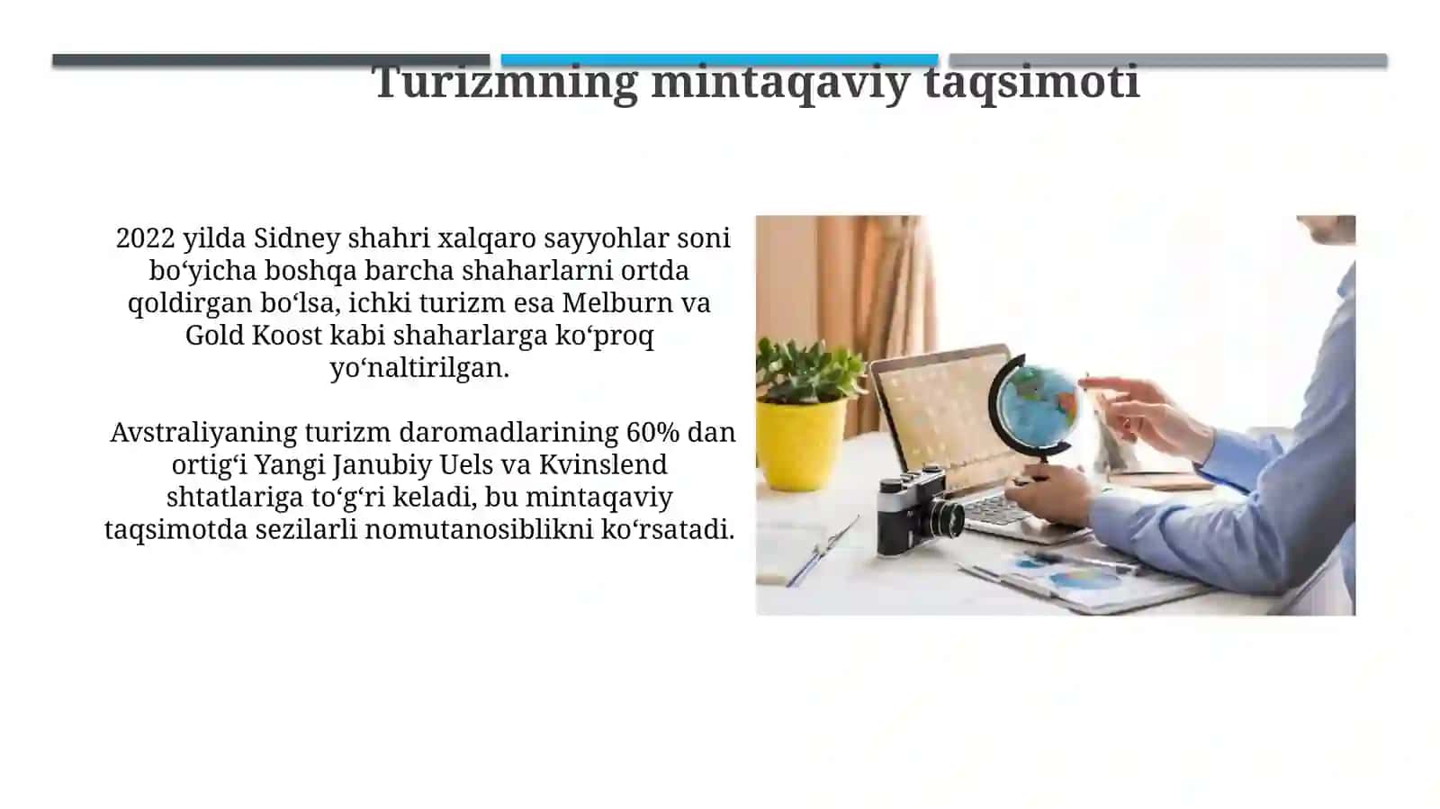 Avstraliya turizm sohasidagi statistik tahlili 3